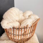 60% Siberian Husky Hund 40% Schafwolle WEISS 1kg