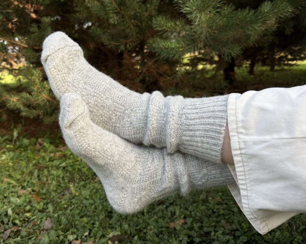 Socken aus neuseeländischer Schafwolle PILKOS