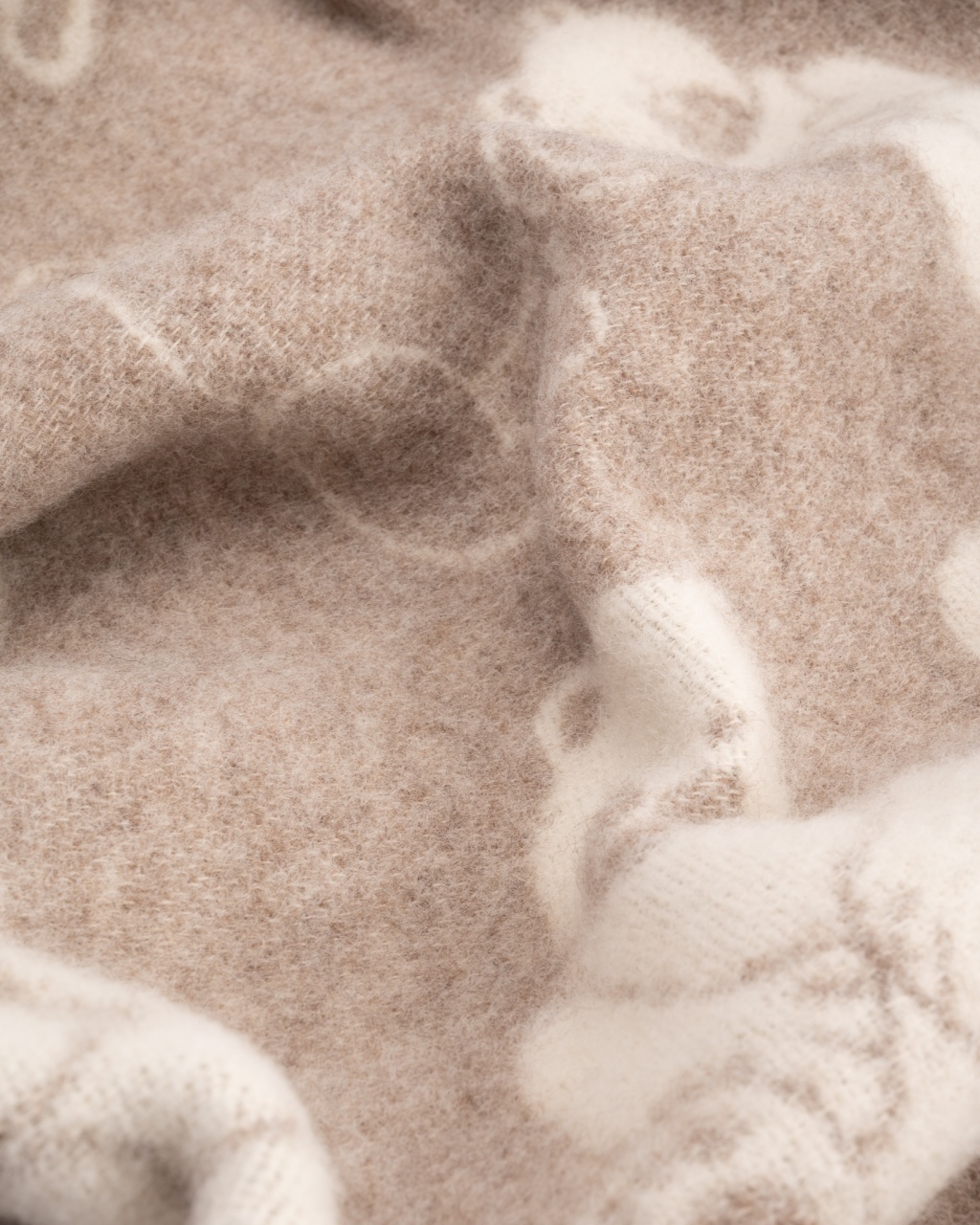 Kinderdecke aus natürlicher brauner Wolle – BEAR