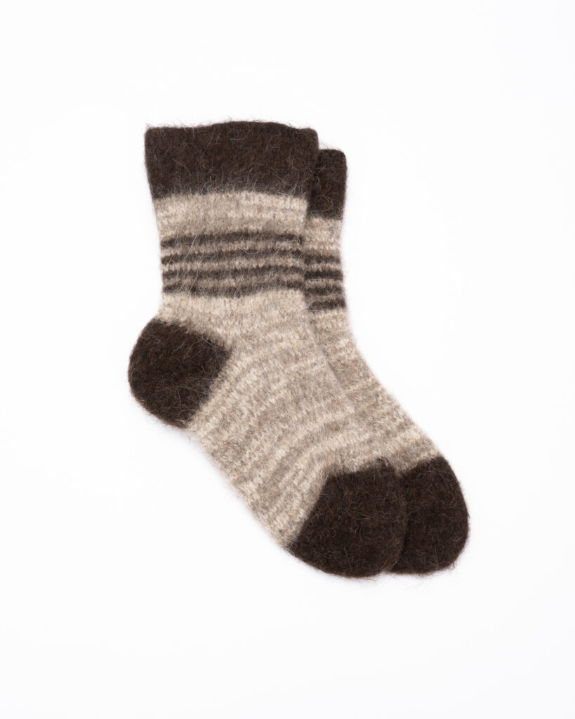 Natürliche Socken aus 100% Hundewolle