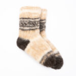 Gelbe Socken aus 100% natürlicher Hundewolle