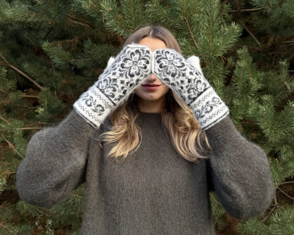 Damenfäustlinge aus Merinowolle SPEIGAS