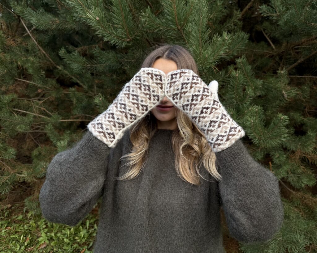 Damenfäustlinge aus Merinowolle TRIUFELIS