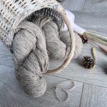 50% Schafwolle 50% Hundewolle 1kg BRAUN