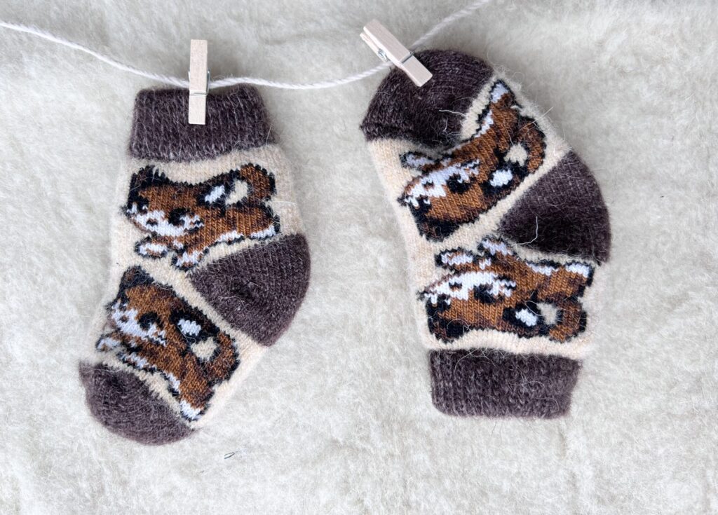 Kindersocken aus Merinowolle KATINĖLIS (Kopie)