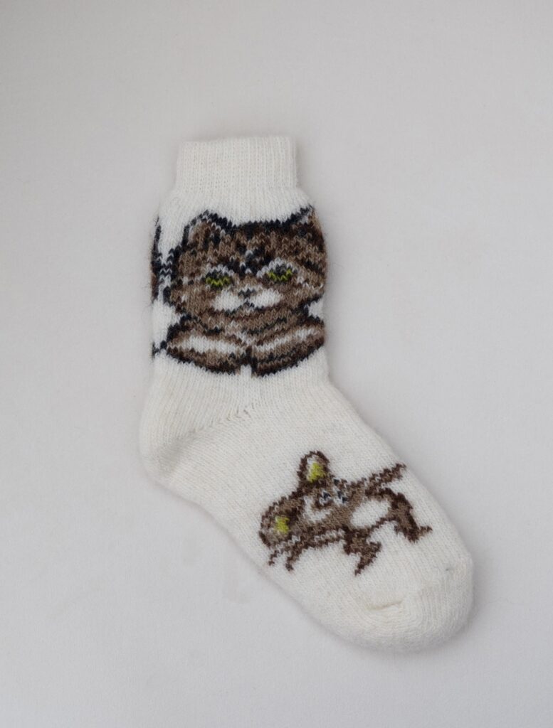 Kindersocken aus Merinowolle KATINĖLIS