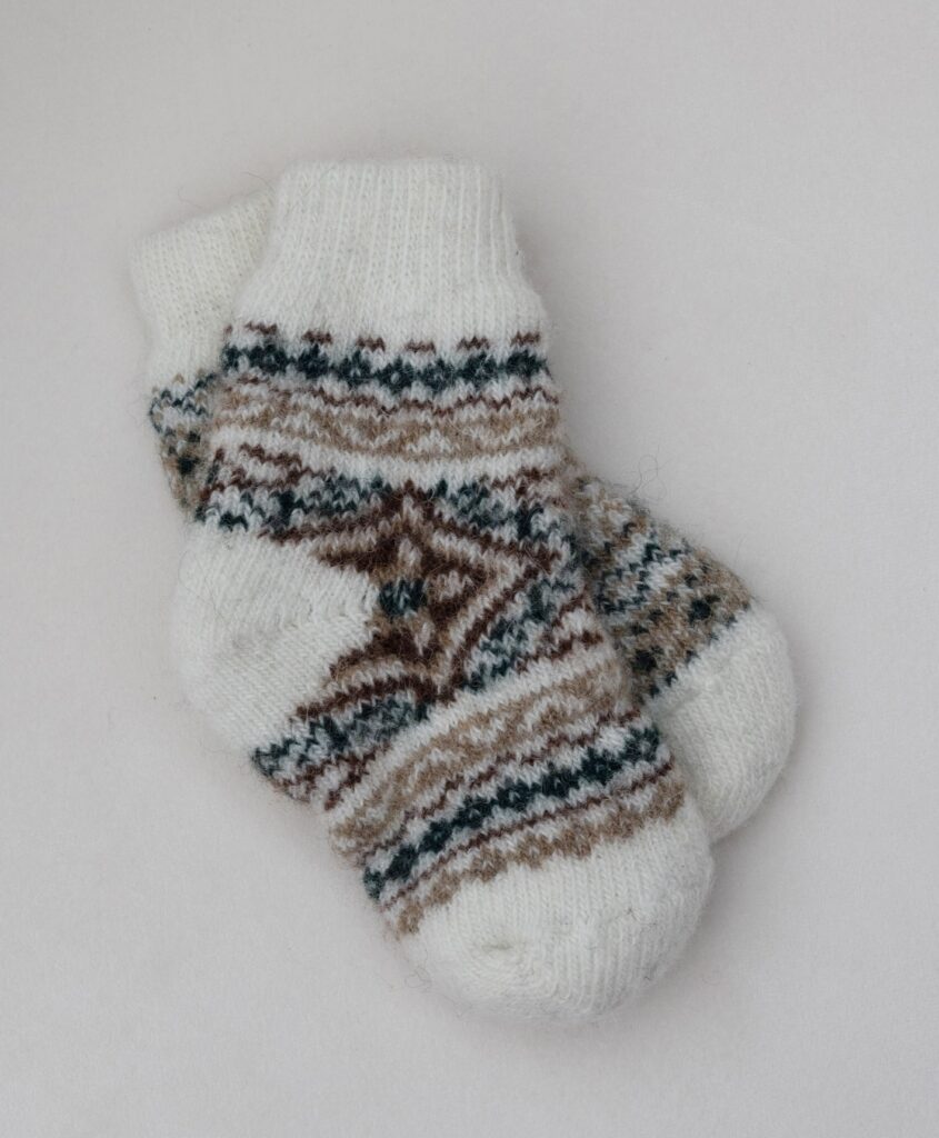 Kindersocken aus Merinowolle EGLUTĖS