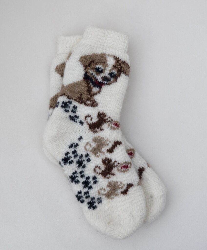 Kindersocken aus Merinowolle PUPPY