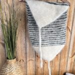 Natürliche 100% Siberian Husky Hund Wolle gestreiften Gürtel für Schmerzen