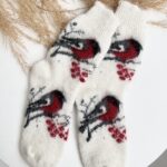 Socken aus Merinowolle WHITE SNIEGENA