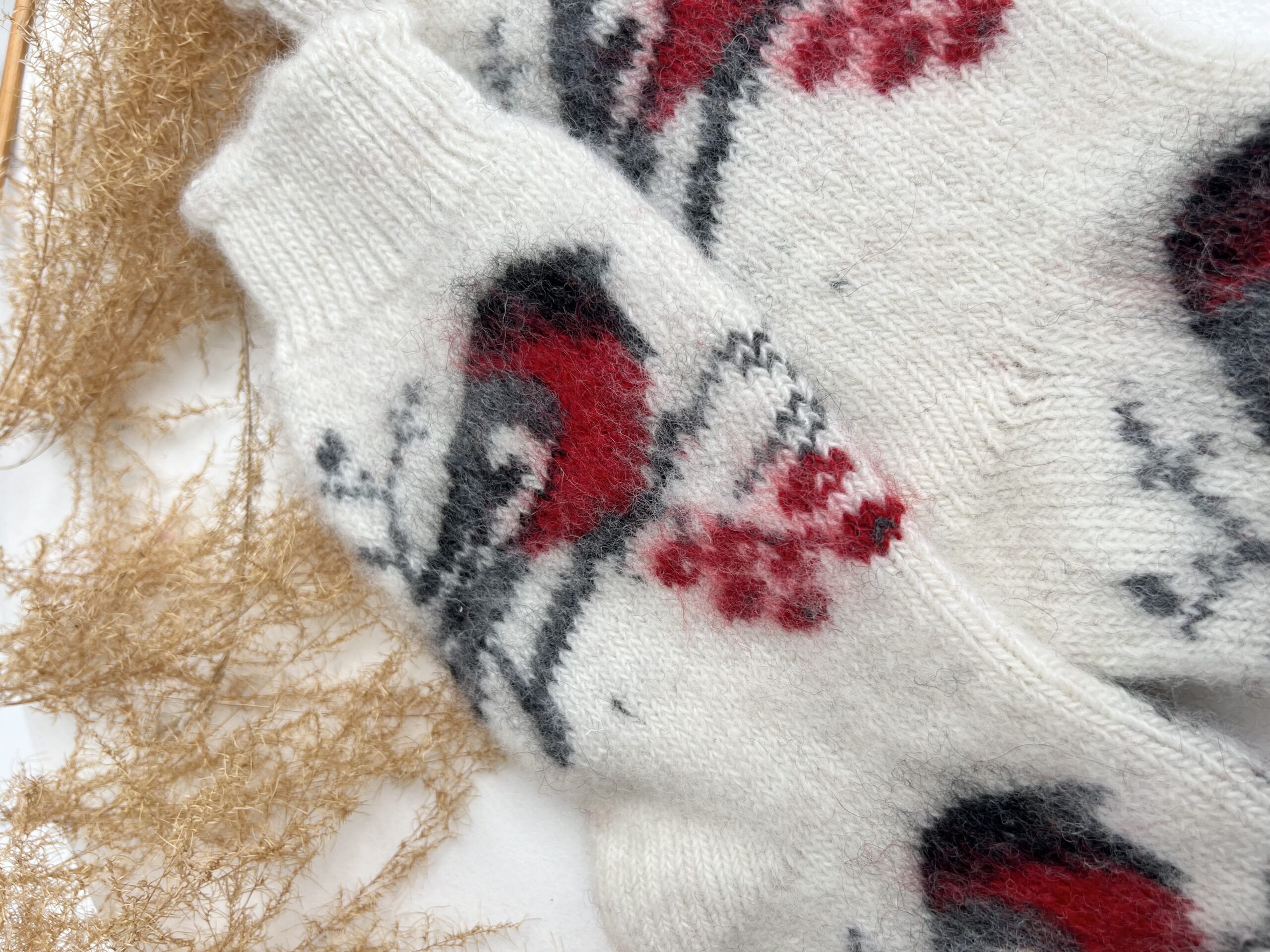 Socken aus Merinowolle WHITE SNIEGENA