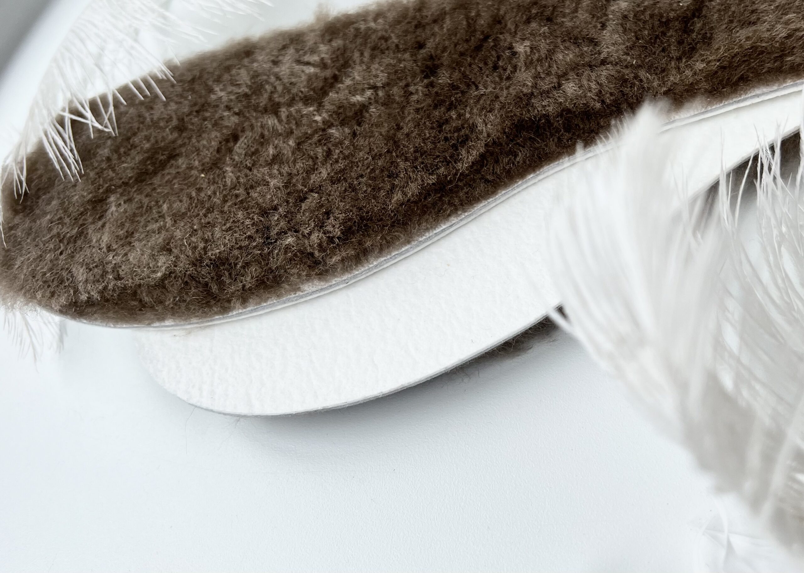 Einlegesohlen aus Naturfell mit Latex