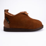 WoolLando Herrenstiefel aus echtem Pelz und Wildleder in Braun