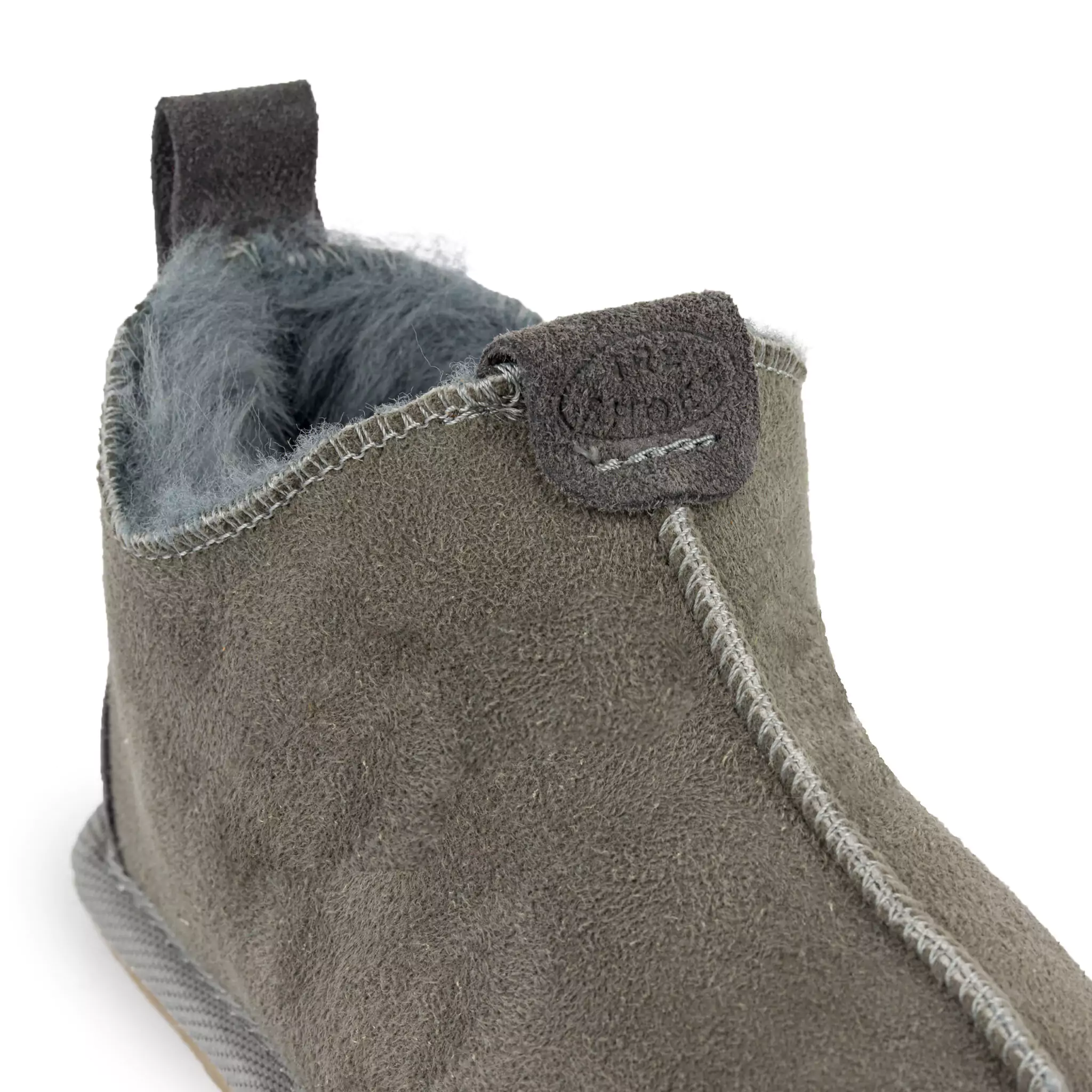 Zaffiro Kinderstiefel aus grauem Schafsfell