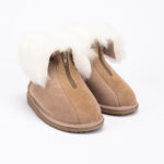 WoolLando Damenstiefel aus echtem Pelz und Wildleder