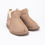 WoolLando Herrenstiefel aus echtem Pelz und Wildleder in Braun „UNISEX“