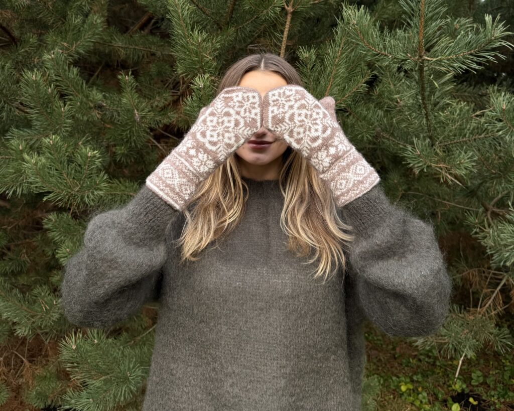 Damenfäustlinge aus Merinowolle SPEIGAS