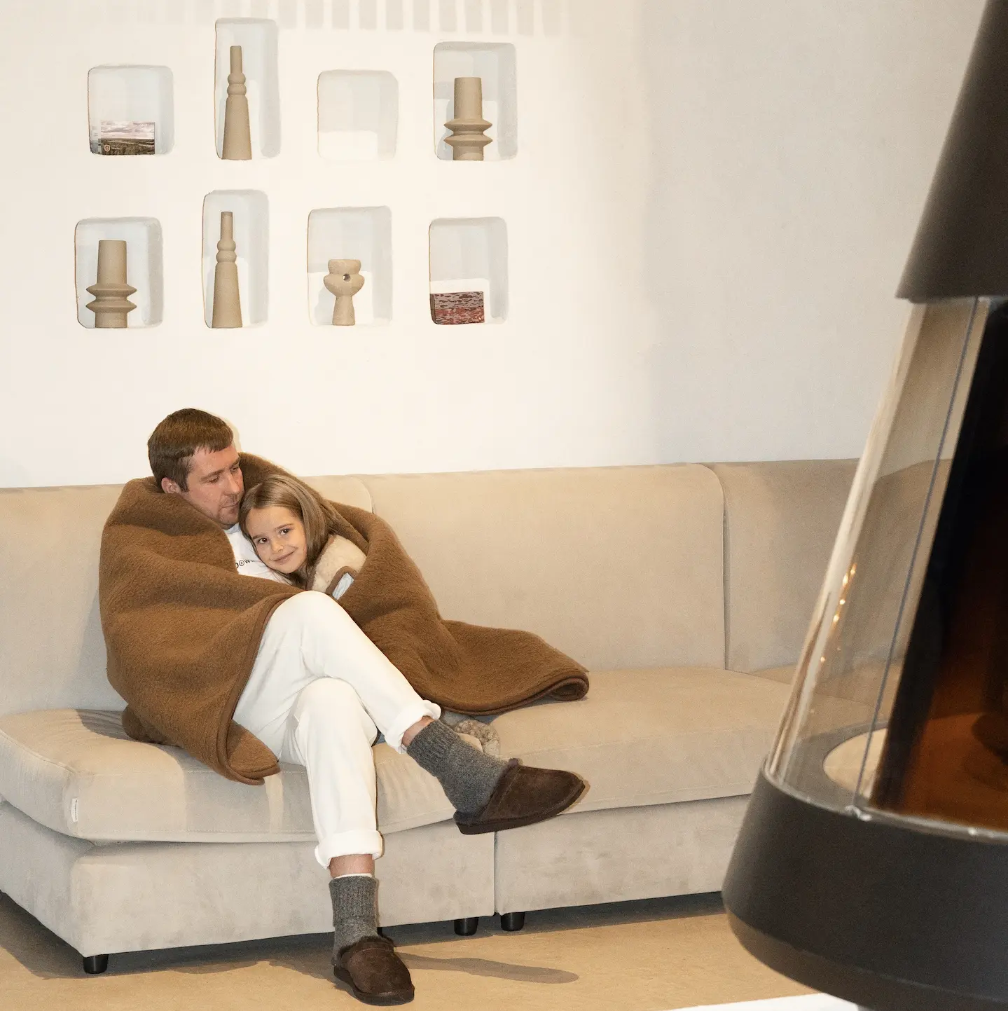 WoolLando Natural Camel Wool Leichte Decke