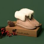 WoolLando Damenstiefel aus echtem Pelz und Wildleder