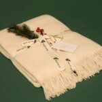 Woolland NEUSEELAND Luxus 100 % Wolldecke WEISS