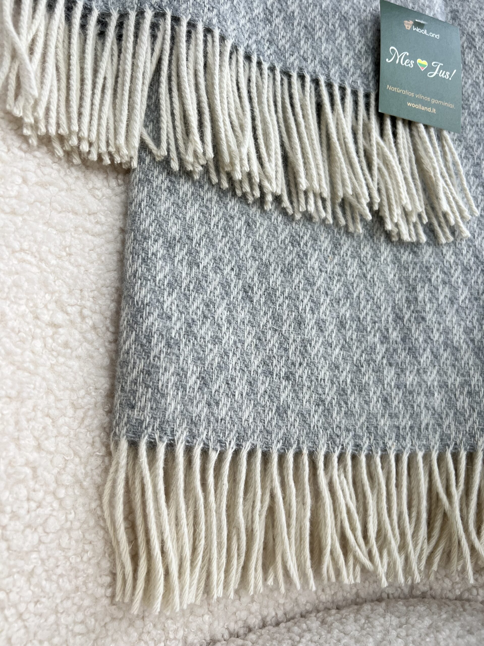 Woolland NEW ZEALAND Luxus 100% Wolle kariert PATTERNED