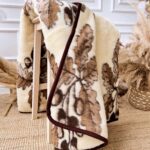 Natürliche Merinowolle-Decke – EICHE