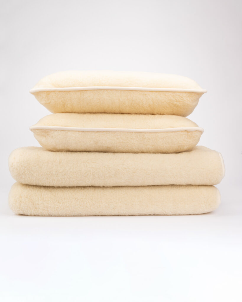 WoolLando Bettwäscheset aus 100% natürlicher Merinowolle