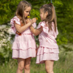 Rosa Musselin-Baumwollset LITTLE BEAN