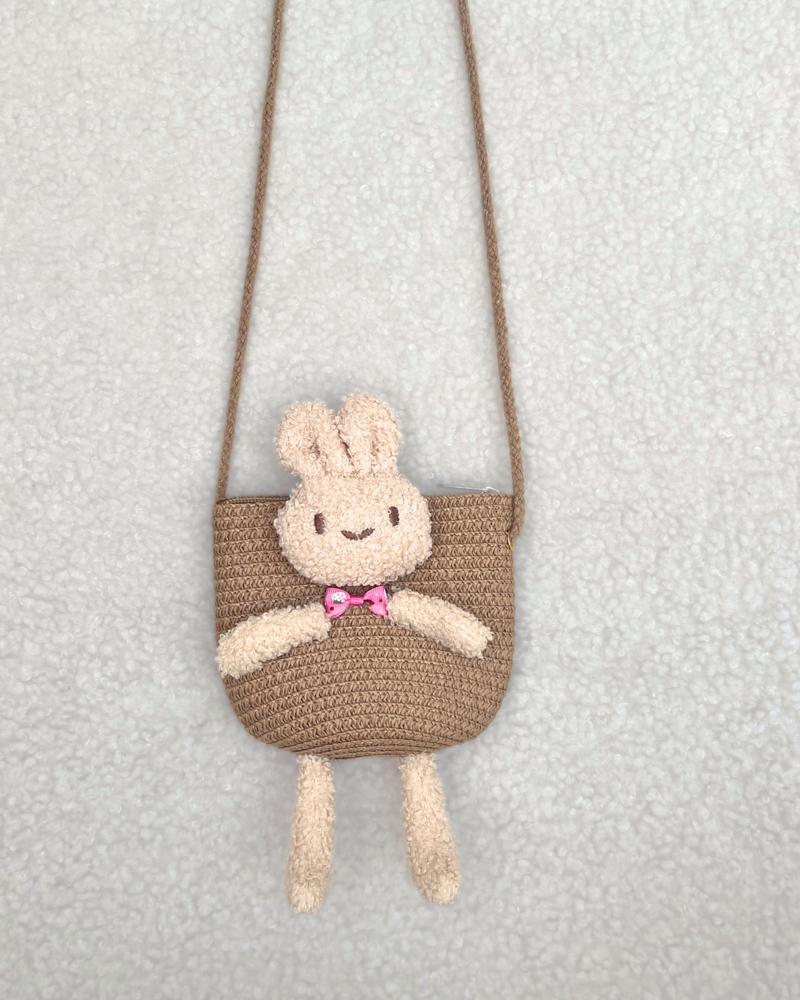 Kinder-Baumwollset LULA – Mütze und Tasche mit Häschen