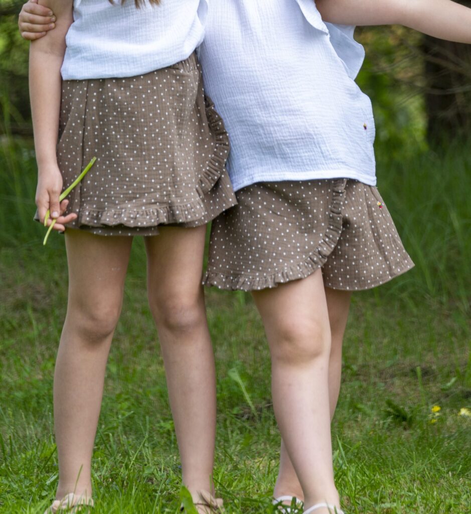 Musselin-Baumwoll-Skort MEADOW BREEZE