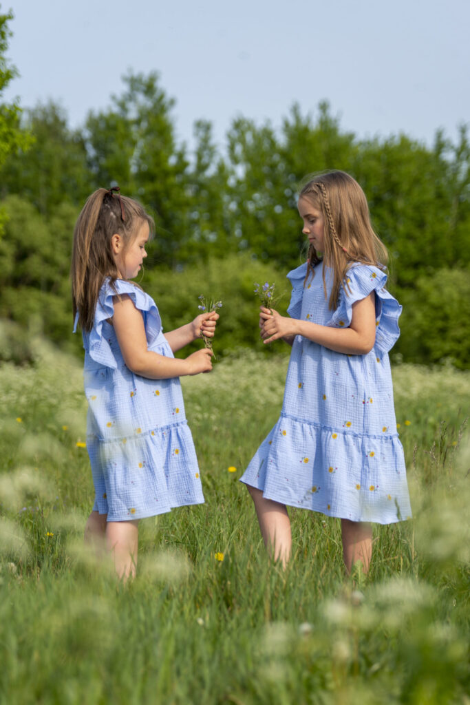 Musselin-Baumwollkleid MEADOW FAIRY