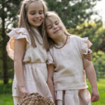 Braunes Musselin-Baumwollset FLUFF