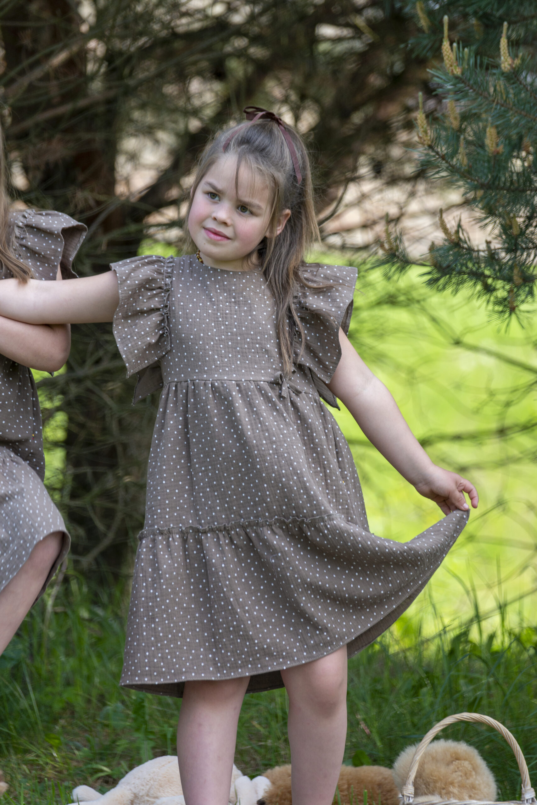 Musselin-Baumwollkleid MEADOW BREEZE