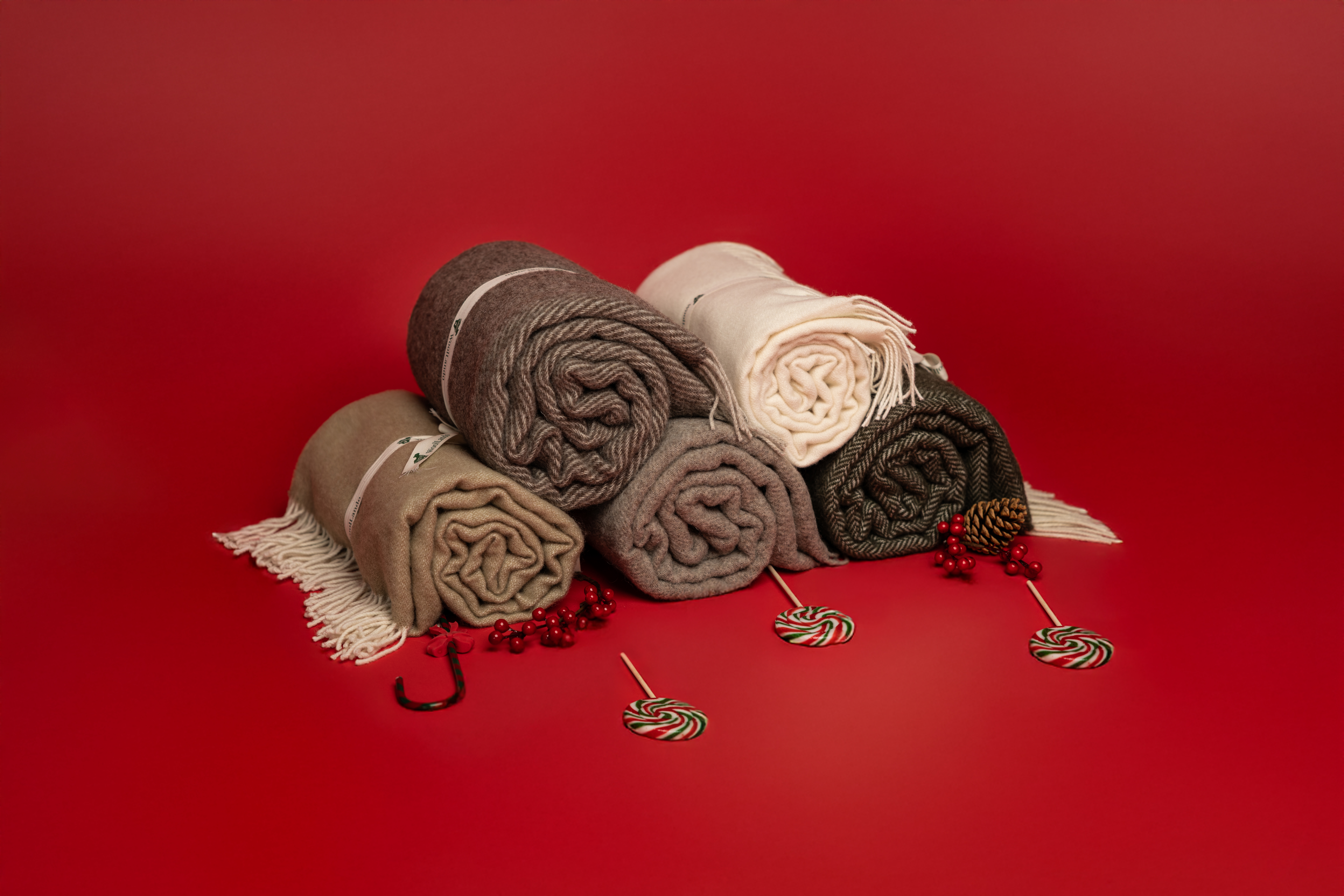 Woolland NEUSEELAND 100% Wolldecke GRÜNER WALD