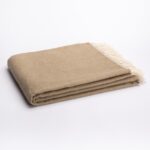 Woolland NEUSEELAND Luxus 100 % Wolldecke SANDFARBEN