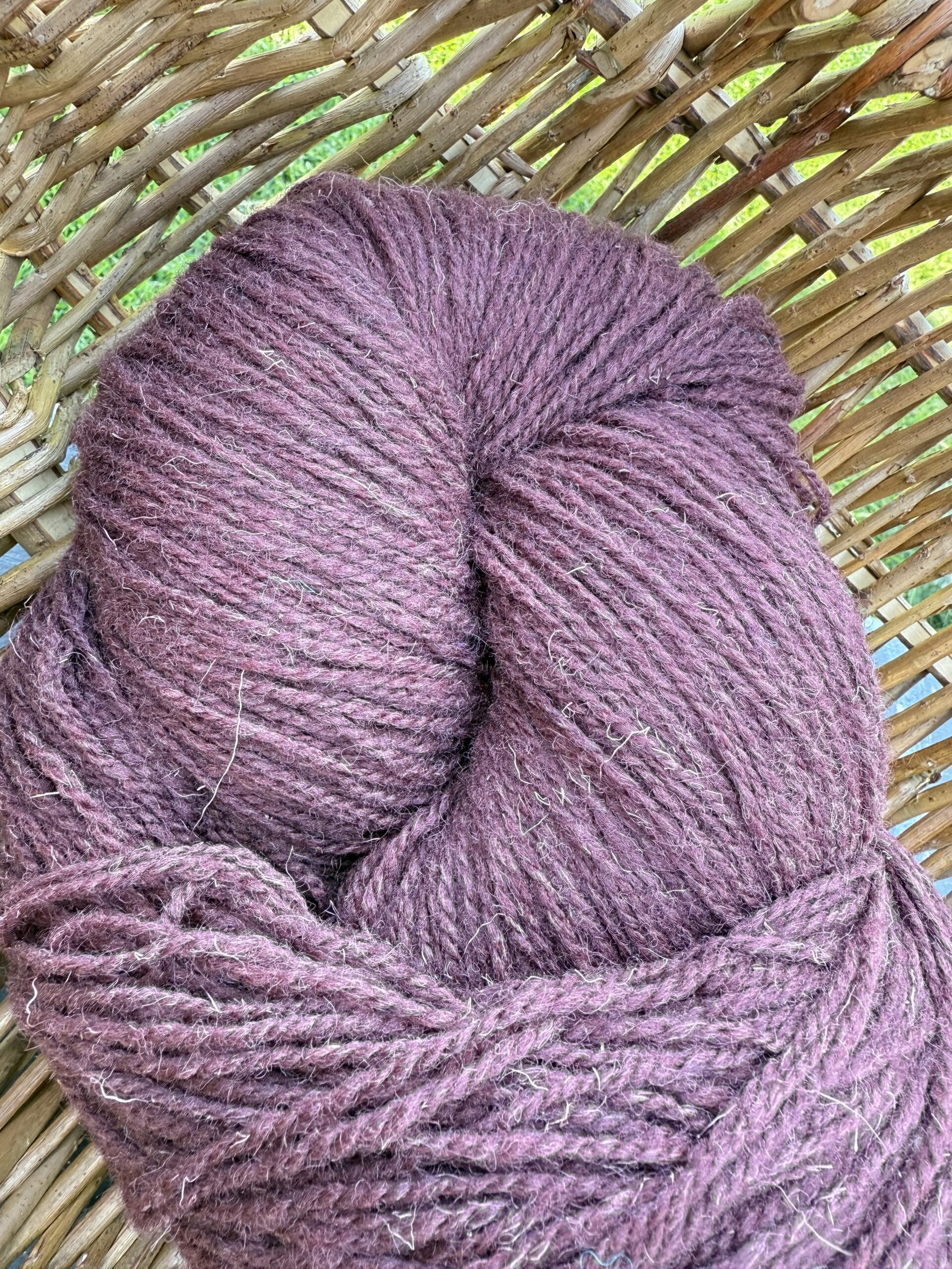 Natur-Schafwolle Garn 1 kg – BORDEAUX