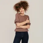 Damen leichter und flauschiger Pullover aus Mohairwolle MÄRCHEN