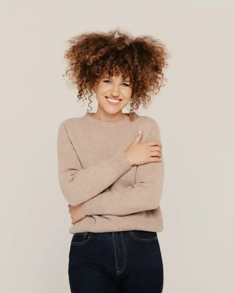 Damen Warmer Pullover aus 100 % Naturwolle NIDA