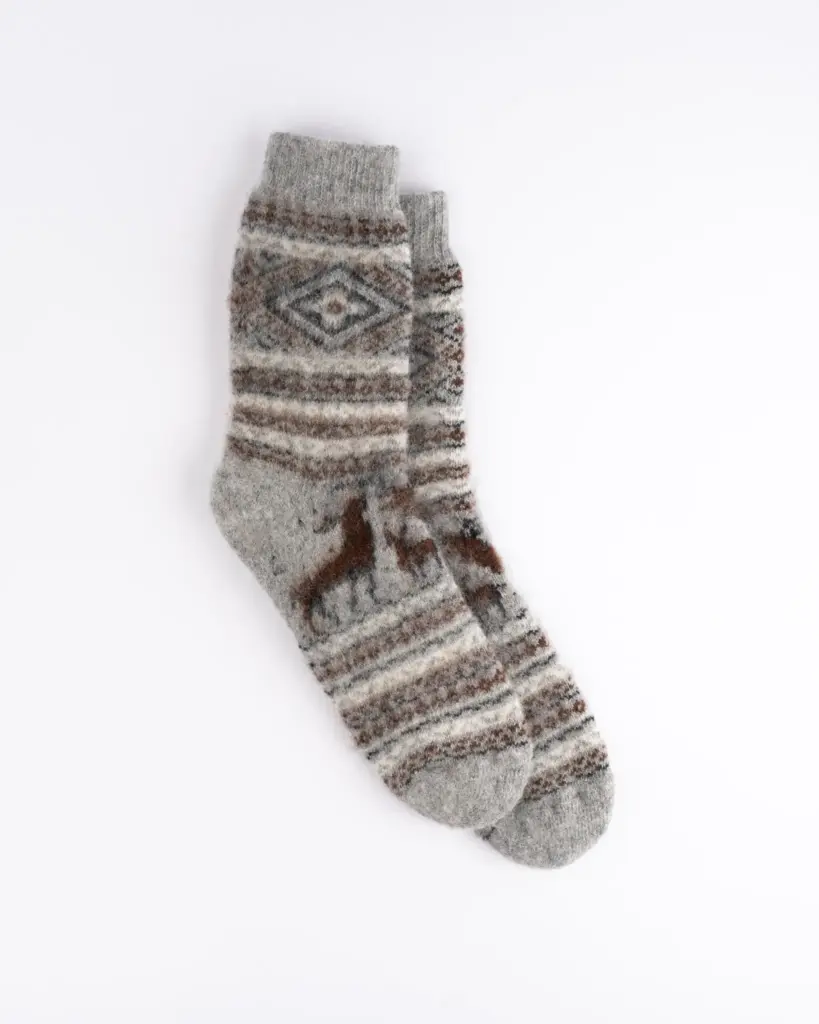 Natürliche Merinowollsocken HIRSCH