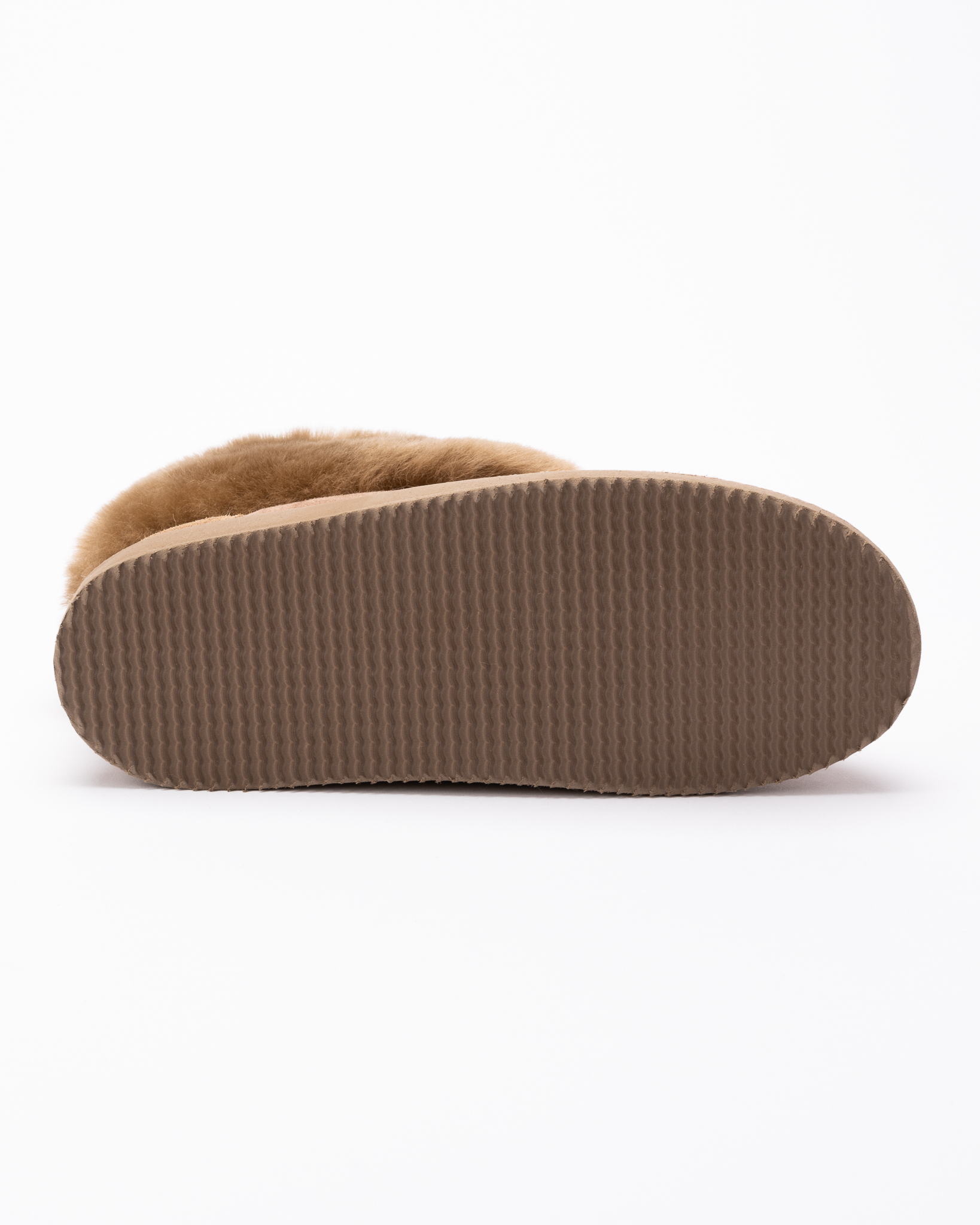 WoolLando Damen Echtlederstiefel mit Fell und Reißverschluss BRAUN