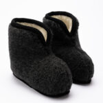 WoolLando natürliche Merinowoll-Stiefeletten – Hausschuhe SMILTIS