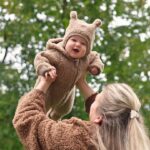 Kinder-Lammwollstrampler bräunlich – Zaffiro