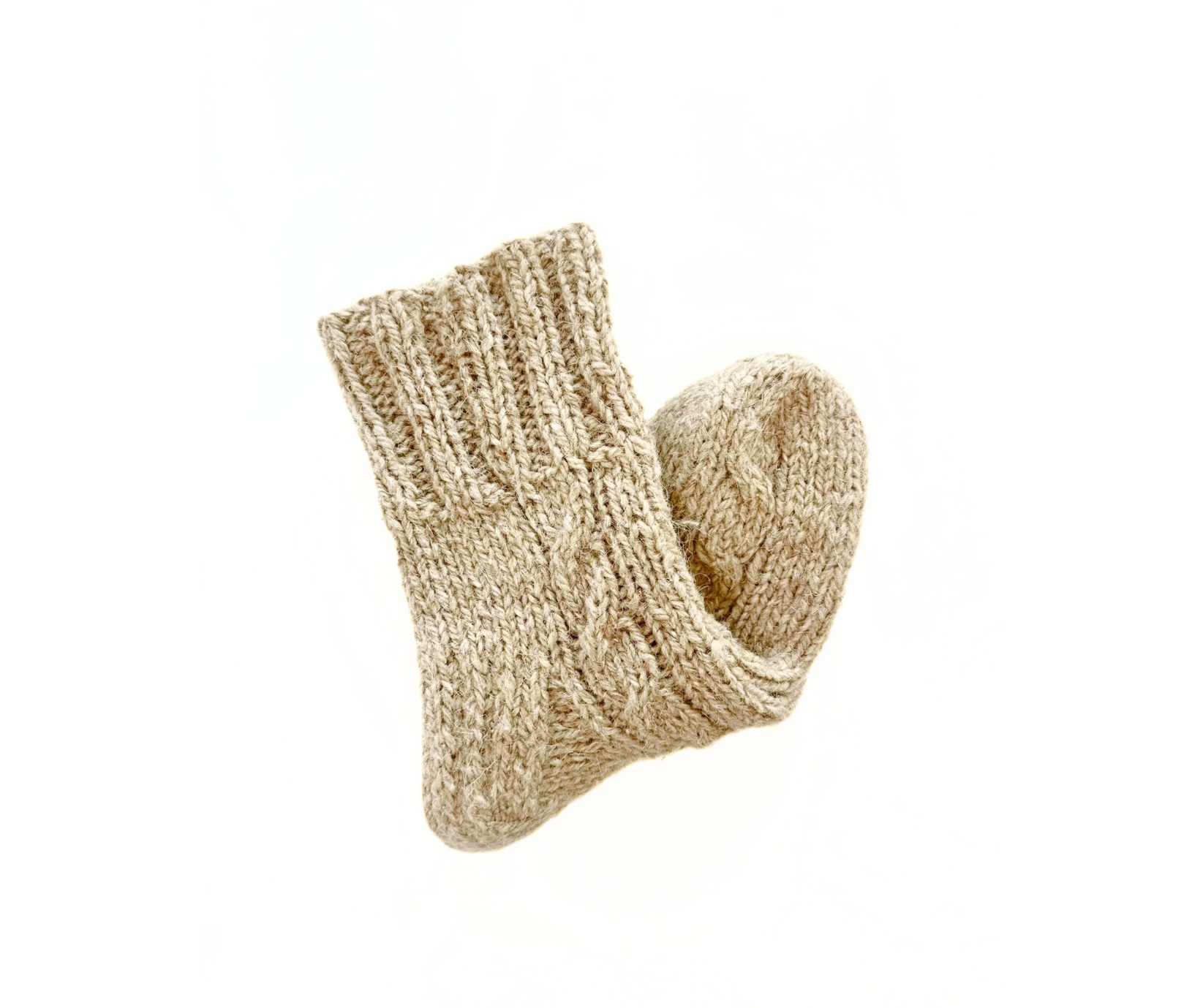 Handgemachte Schaf- und Hundewollsocken EARTH, WoolLando
