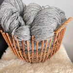 60% Sibirischer Husky Hundewolle, 40% Schafwolle 1 kg – GRAU, WoolLando