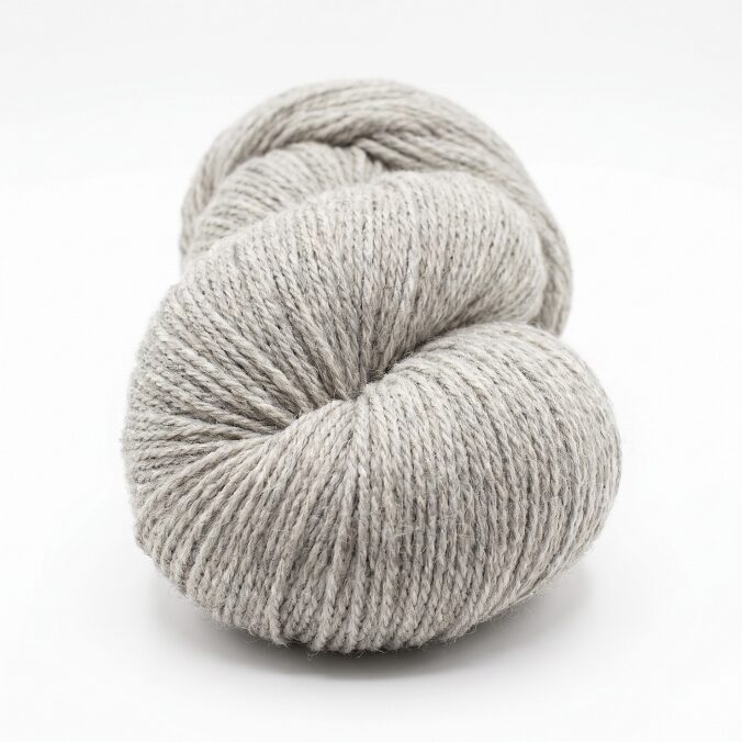 Neuseeland-Schafwollgarn 1 kg – LIGHT GREY, WoolLando