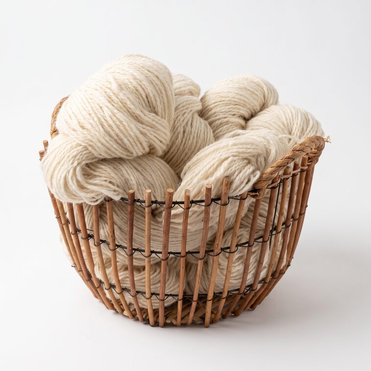 60% Sibirischer Husky Hundewolle, 40% Schafwolle 1 kg – WEIß, WoolLando