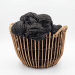 60% Sibirischer Husky Hundewolle, 40% Schafwolle 1 kg – SCHWARZ, WoolLando