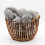 60% Sibirischer Husky Hundewolle, 40% Schafwolle 1 kg – GRAU, WoolLando