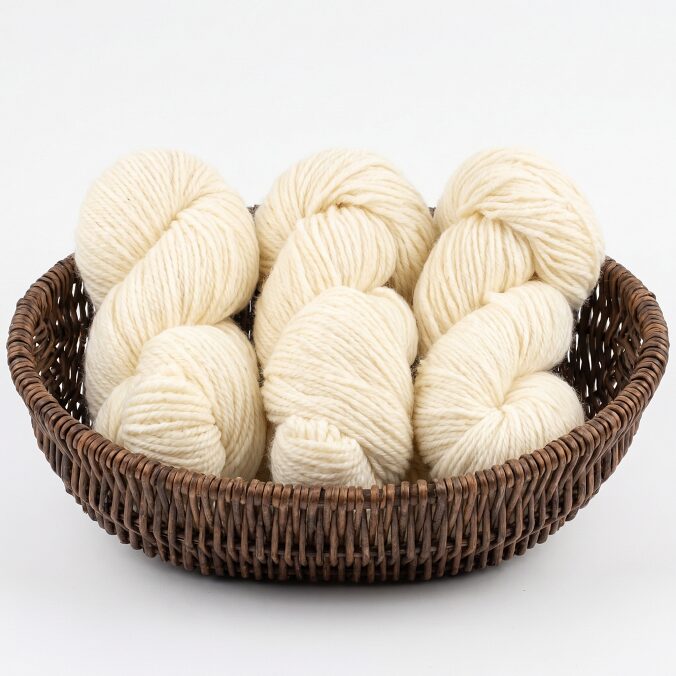Alpakawollegarn 100 g – WEIß, WoolLando
