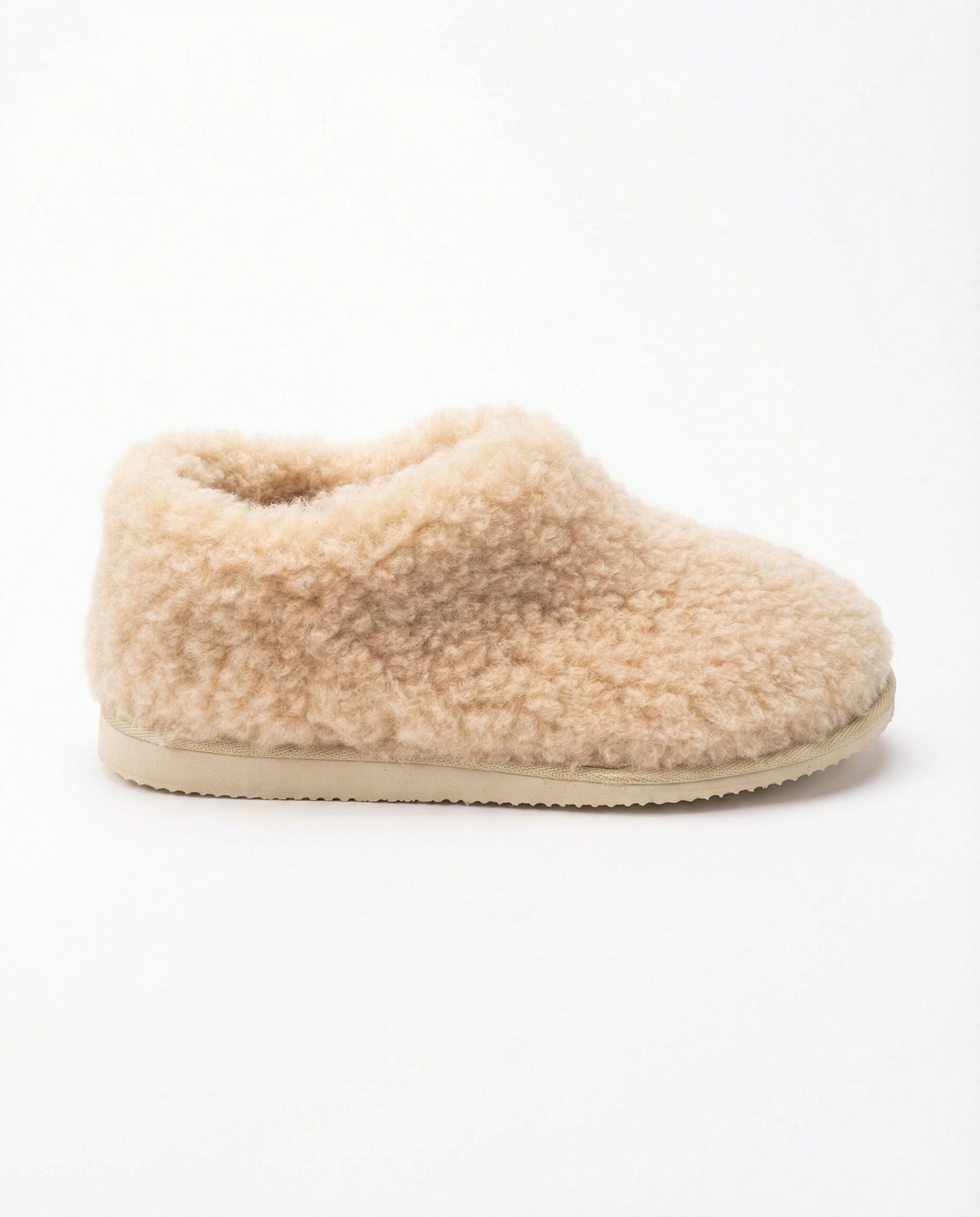 Merino-Woll-Haustiefel Creme MAJA, WoolLando